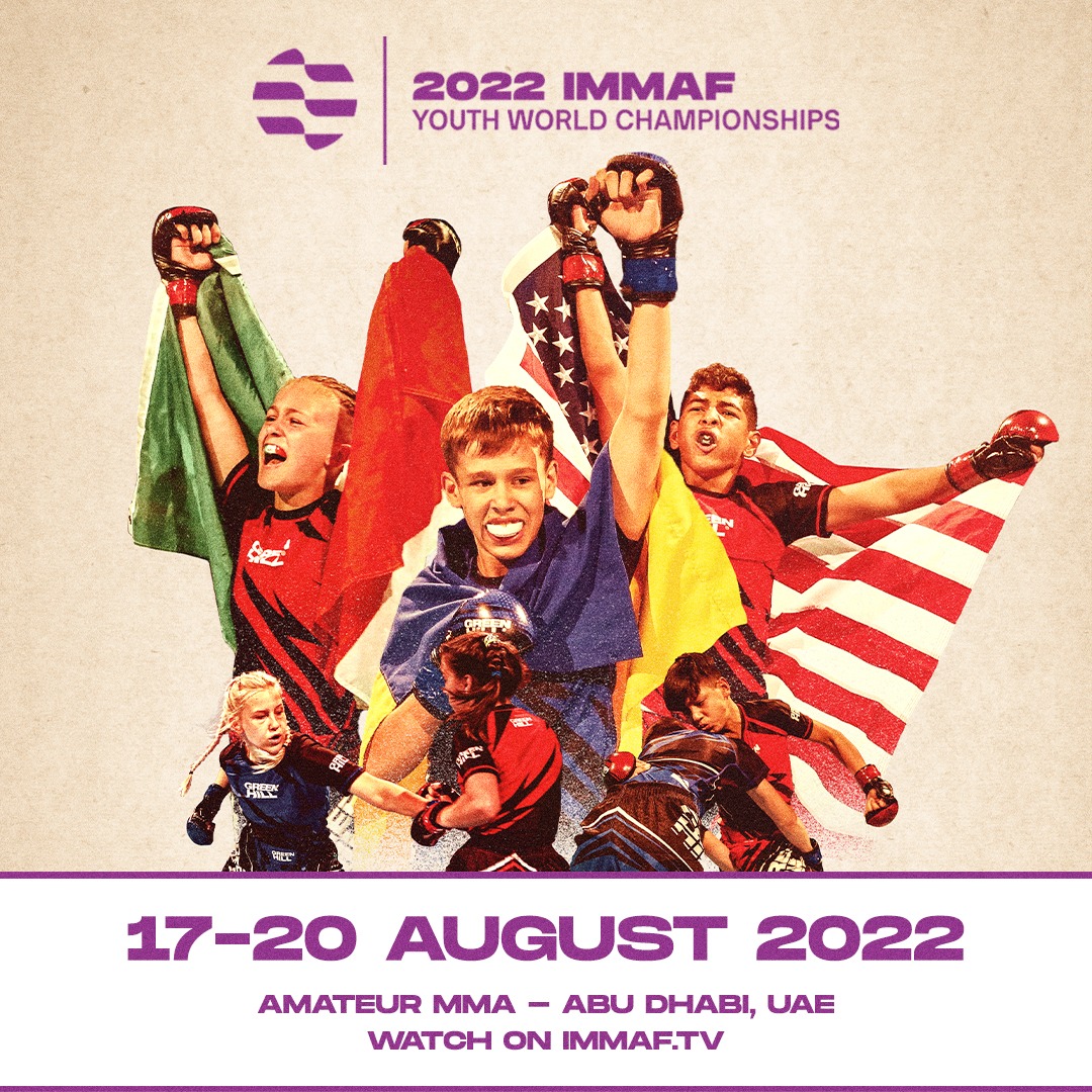 IMMAF в серпні відправляється в Абу-Дабі на чемпіонат світу з ММА 2022 року для дітей, юнаків та юніорів від 12 до 17 років в рамках трирічної угоди на право проведення.